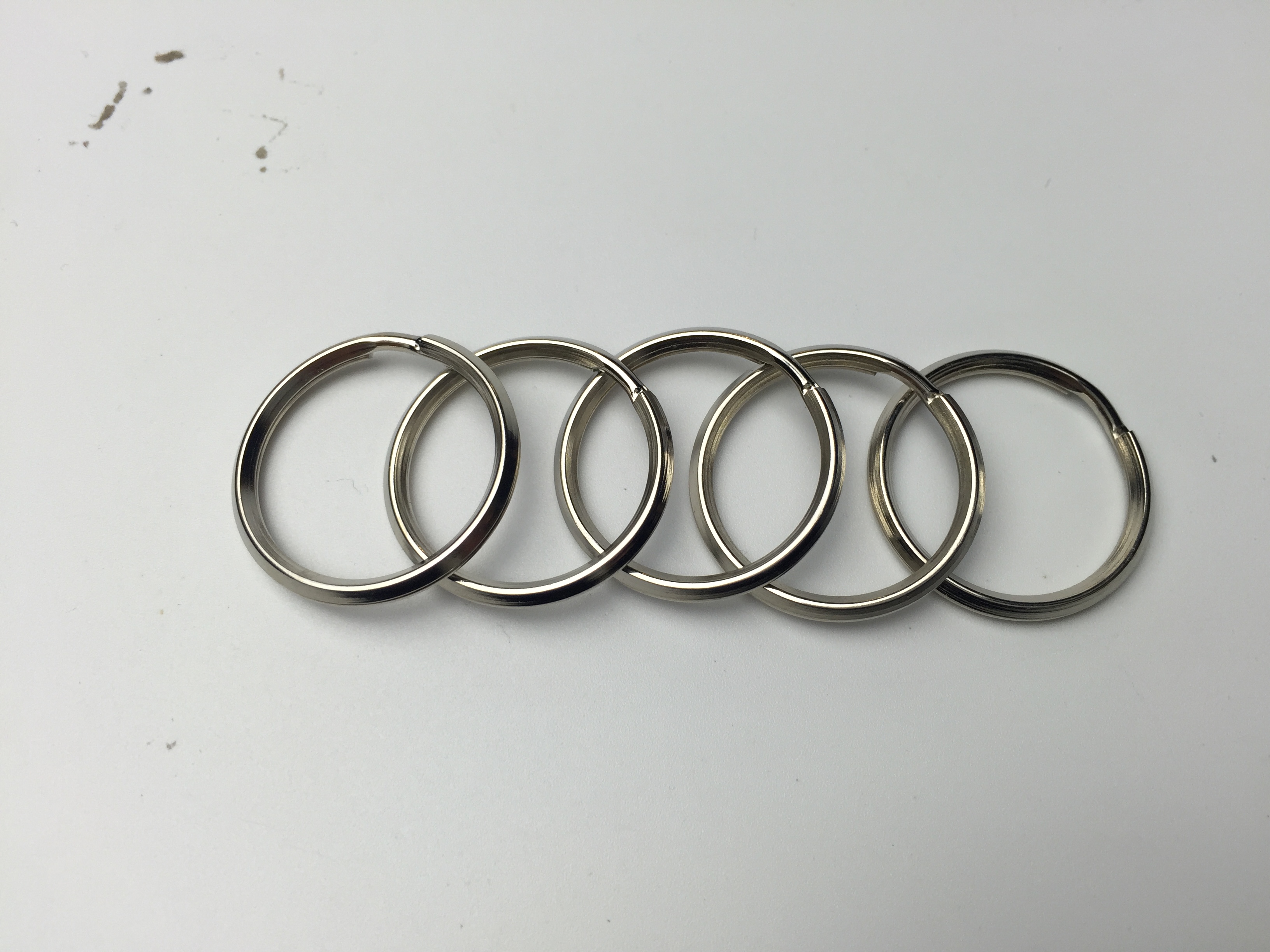 25斜邊匙圈、鐵鎳